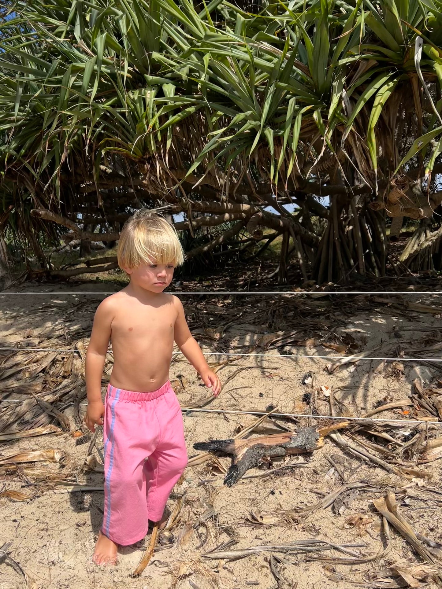 Sea Señorita - Kids Linen Racer - Pink