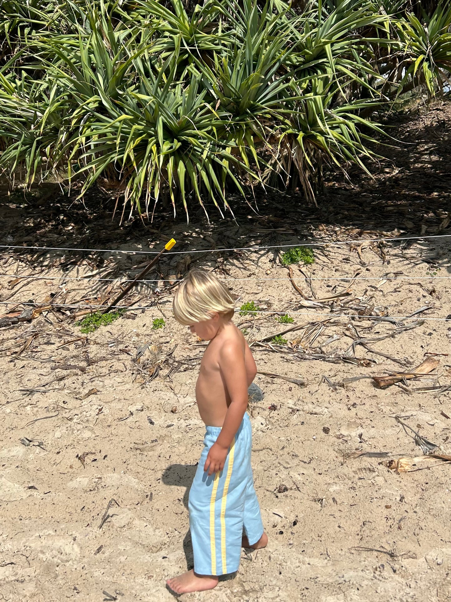 Sea Señorita - Kids Linen Racer - Blue