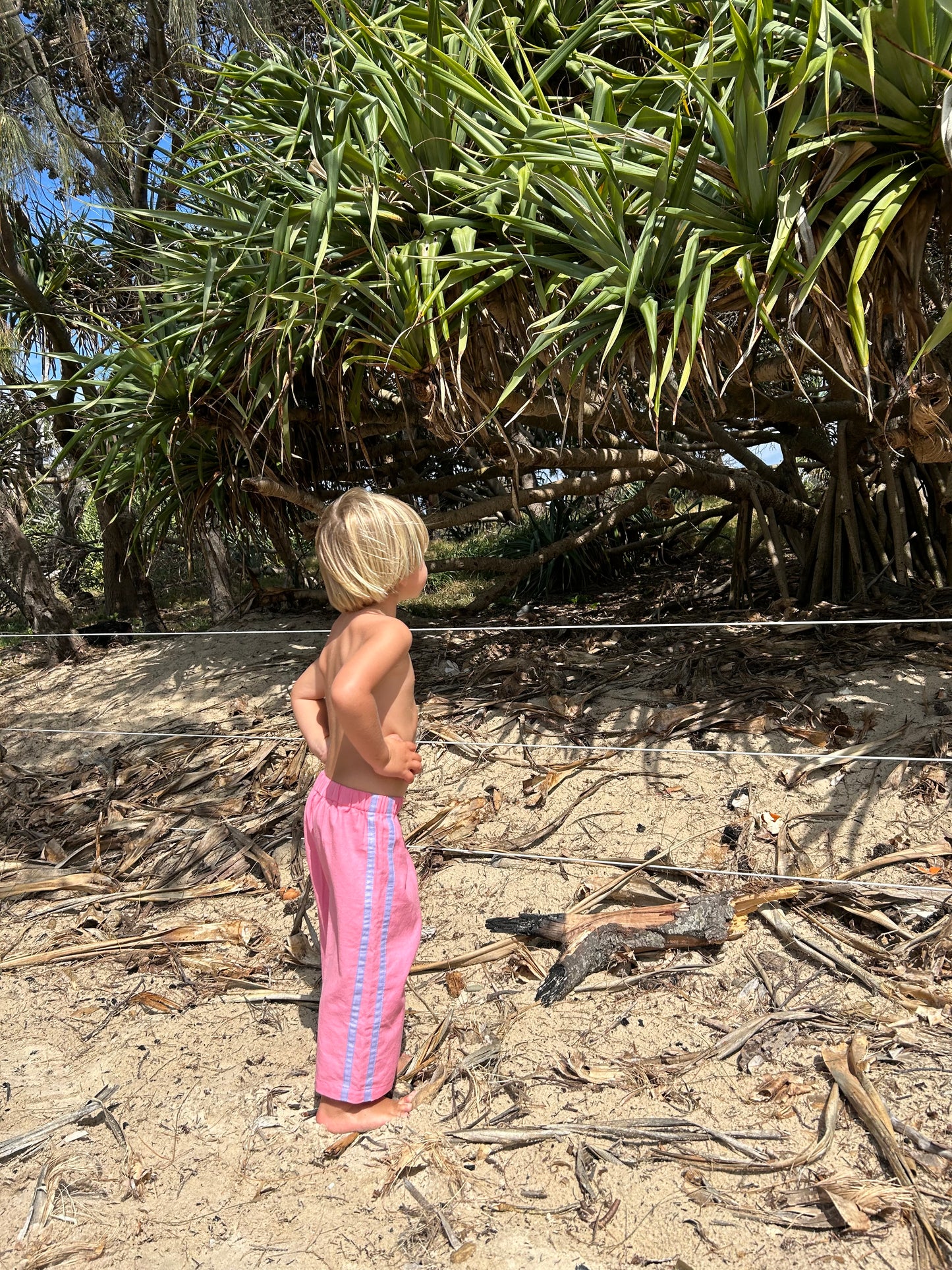 Sea Señorita - Kids Linen Racer - Pink