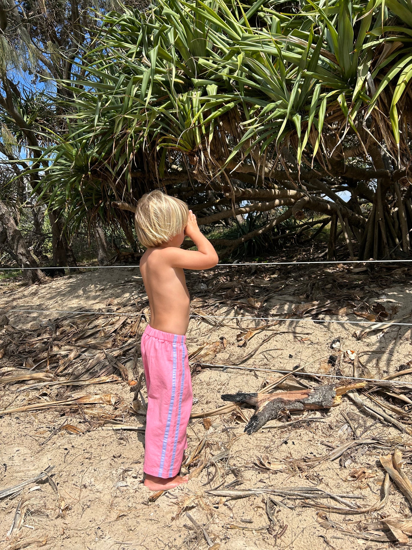 Sea Señorita - Kids Linen Racer - Pink