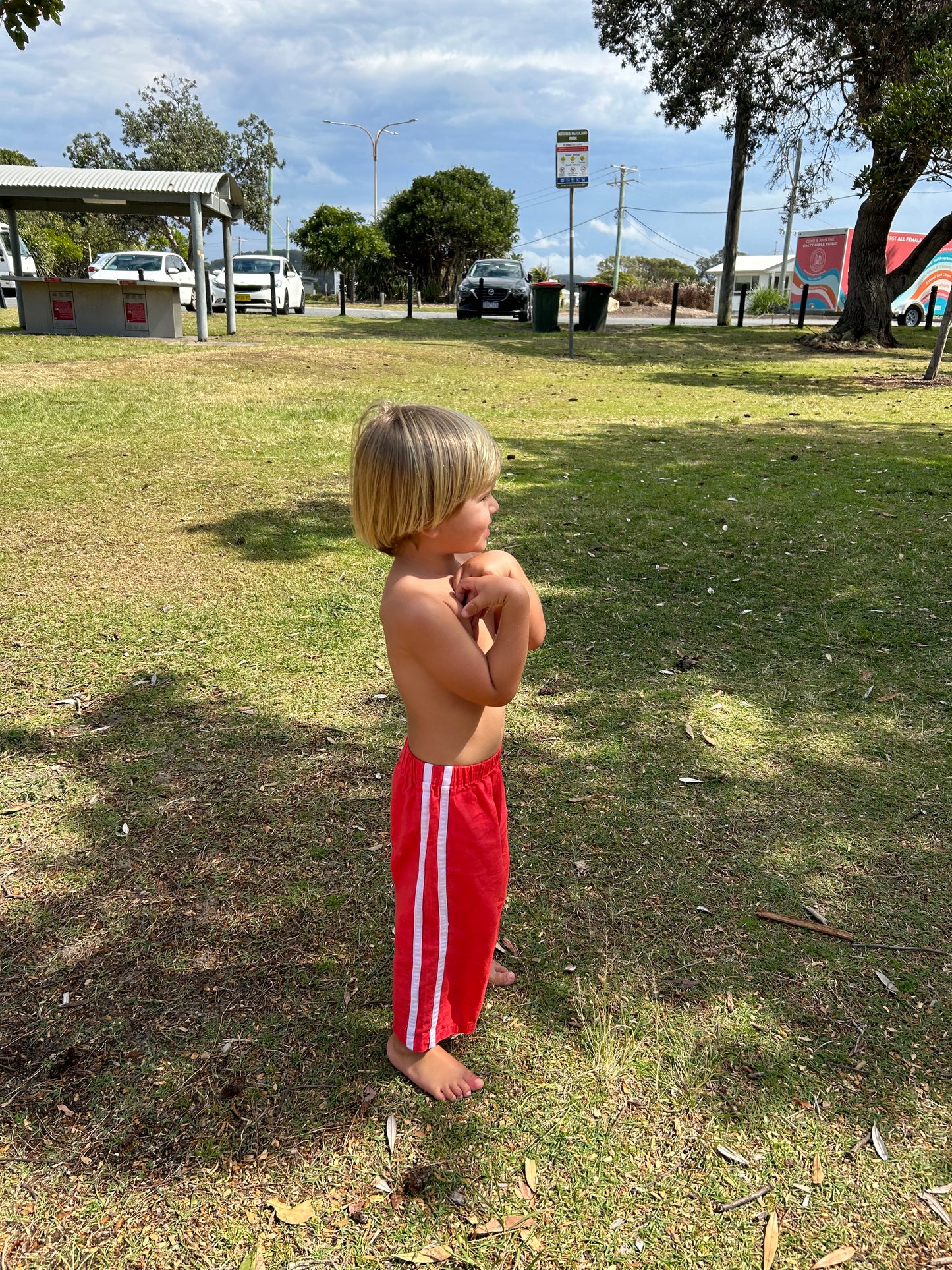 Sea Señorita - Kids Linen Racer - Red