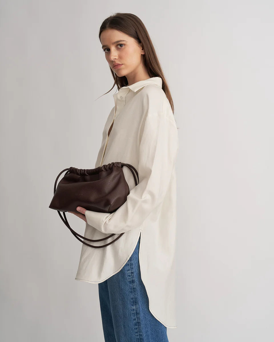 Brie Leon - Alma Bag - Choc Nappa