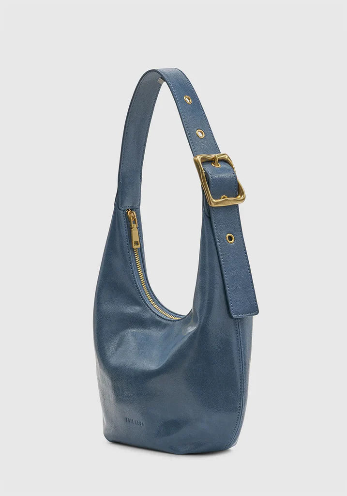 Brie Leon - Everyday Croissant Bag - Mid Denim