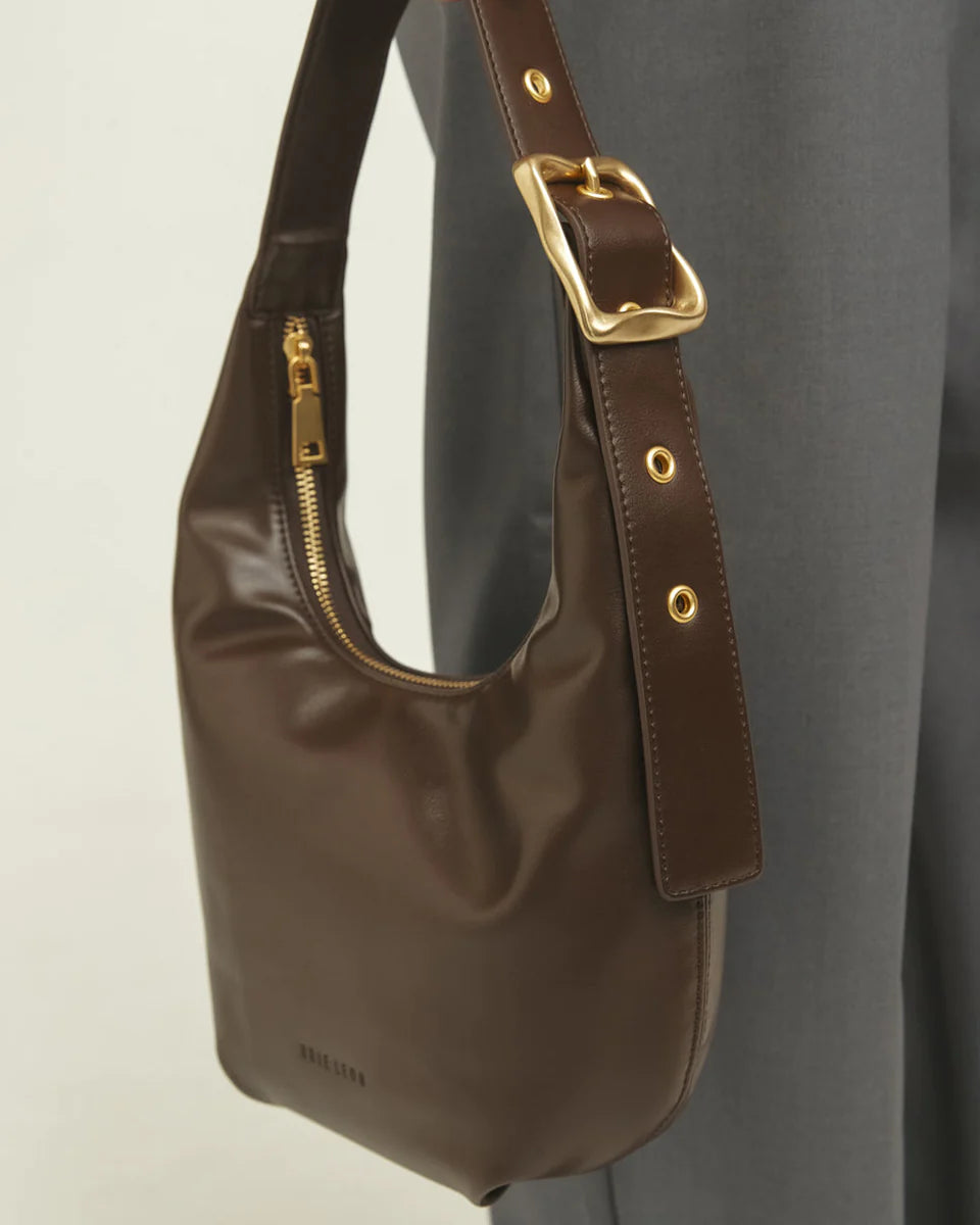 Brie Leon - Everyday Croissant Bag - Chocolate