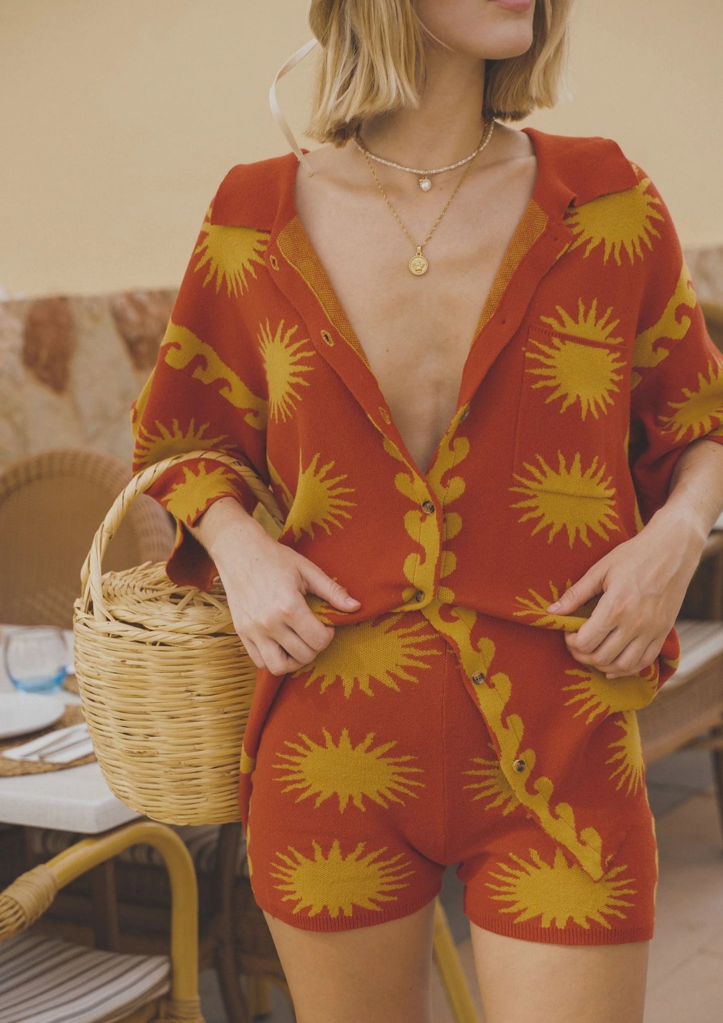 Ciao Ciao Vacation - Red Sun Bike Short