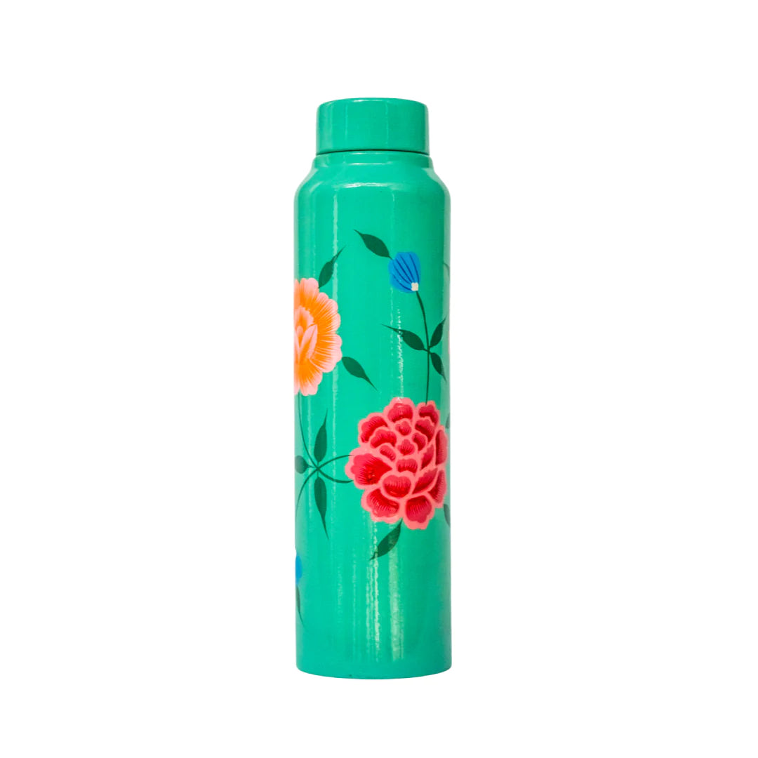 Picnic Folk - Drink Bottle - Seafoam